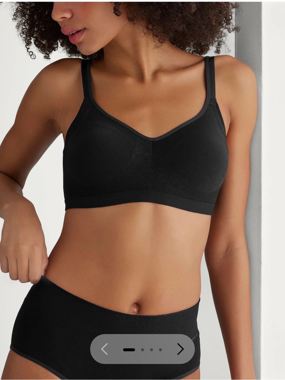 Tommy John Black Smooth Wireless Bra